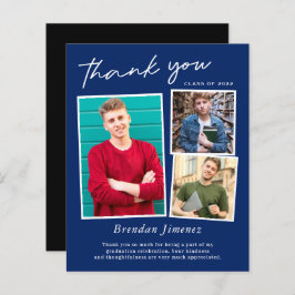 ネイビーホワイトスクリプト3写真卒業