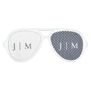 ネイビーホワイトフォーマルパーティー結婚ズ アビエーターサングラス