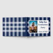 ネイビーホワイト写真卒業党 ゲストブック (全面)