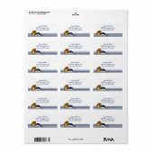 ネイビーホワイト野球チームの装備 ラベル (フルシート)