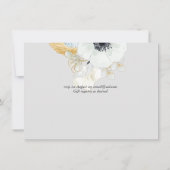 ネイビーホワイト金ゴールド結婚フローラ (裏面)