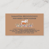 ネイビーホースポニーライドウォークブリードファーム 名刺 (裏面)