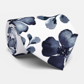 ネイビーポピーほこりっぽい青い緑の水色結婚の色 ネクタイ (ロール)