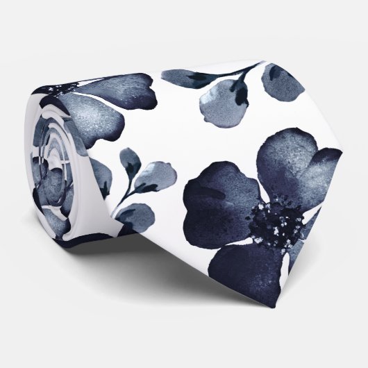 ネイビーポピーほこりっぽい青い緑の水色結婚の色 ネクタイ (ロール)