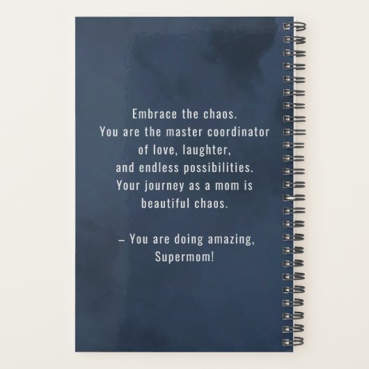 ネイビーママ生命カオスコーディネーター名追加Date Mama プランナー手帳 (裏面)