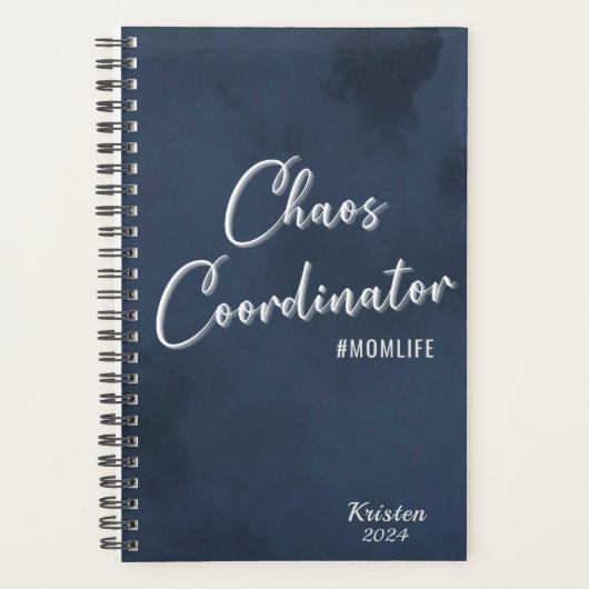ネイビーママ生命カオスコーディネーター名追加Date Mama プランナー手帳 (正面)
