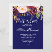 ネイビーマルサラの招待状 招待状 (正面)