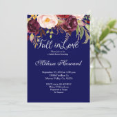 ネイビーマルサラの招待状 招待状 (スタンド正面)