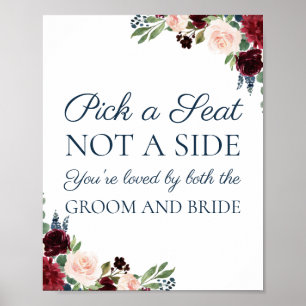 ネイビーマルサラフローラサイド記号ではなくシートを選択 ポスター