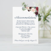 ネイビーマルサラ結婚フローラの宿泊カード エンクロージャーカード (スタンド正面)