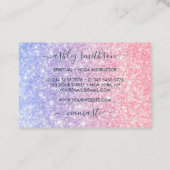 ネイビーマーメイドの精神的な星と月 名刺 (裏面)