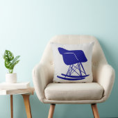 ネイビーミッドセンチュリーモダンロッキングチェア装飾用クッション クッション (椅子)