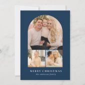 ネイビーミニマルArch 3写真 シーズンカード (正面)