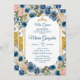 ネイビーメキシカンチャラ・キンセアニエラ招待状 招待状