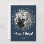 ネイビーメリーと明るい写真 シーズンカード (正面)