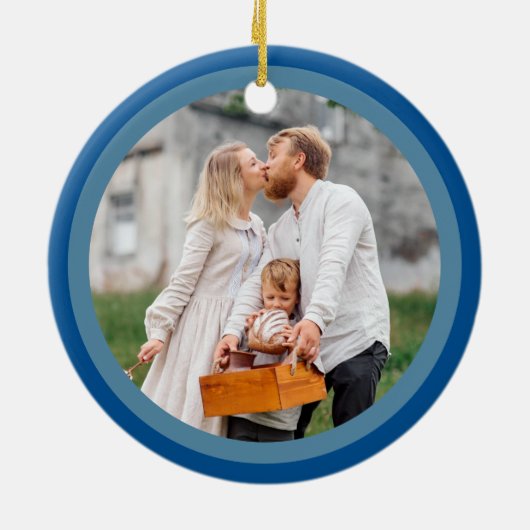 ネイビーメリーインターフェイスキュート1stクリスムカ写真 セラミックオーナメント (裏面)