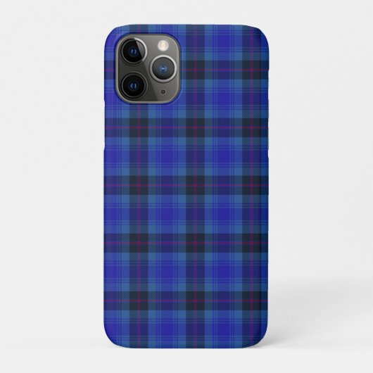 ネイビーメリープレイドタータンチェックパターン Case-Mate iPhoneケース (裏)