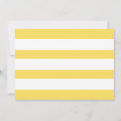 ネイビーモダンイエロー2枚写真卒業パーティー 招待状 (裏面)