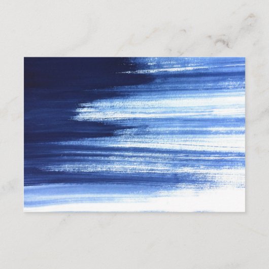ネイビーモダンウォーターカラーウォッシュアコモデーション エンクロージャーカード (裏面)
