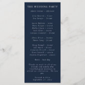 ネイビーモダンエメラルド抽象芸術水彩色 プログラム (裏面)