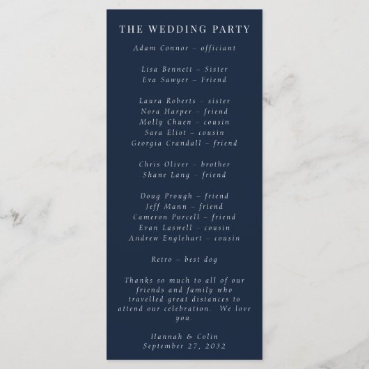 ネイビーモダンエメラルド抽象芸術水彩色 プログラム (裏面)