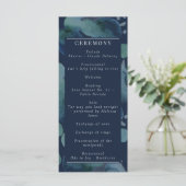 ネイビーモダンエメラルド抽象芸術水彩色 プログラム (スタンド正面)