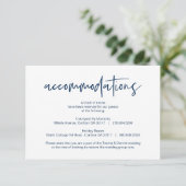 ネイビーモダンエレガンスカジュアルホテル エンクロージャーカード (スタンド正面)