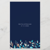 ネイビーモダング結婚・グリーナリー (裏面)