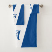 ネイビーモダンシエレガントョッはっきりしたク バスタオルセット (インサイチュ)