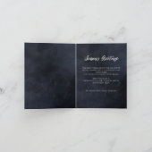 ネイビーモダンシルバー・スノーフレーク・ビジネス シーズンカード (内部)