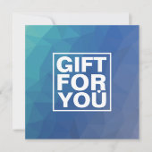 ネイビーモダンスクエアギフト券 (正面)