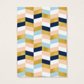 ネイビーモダンピーチ金ゴールドイヤリングディスプレイカード (裏面)