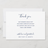 ネイビーモダンフォトコラージュ結婚ズ (裏面)