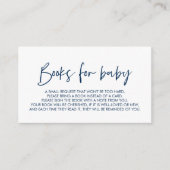 ネイビーモダンブミニマルルベビー エンクロージャーカード (正面)