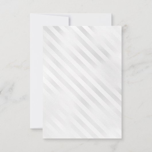 ネイビーモダンブルーシルバーバルーングリッター誕生日 サンキューカード (裏面)