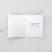 ネイビーモダンブルーパインツリーグリーティングビジネス シーズンカード (内部)