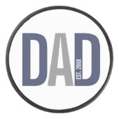 ネイビーモダンブルーパパパーソナライズされた設立 アイスホッケーパック (正面)