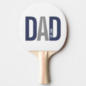 ネイビーモダンブルーパパパーソナライズされた設立 卓球ラケット (正面)