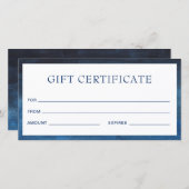 ネイビーモダンブルービジネスギフト券 (正面/裏面)