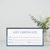 ネイビーモダンブルービジネスギフト券 (スタンド正面)