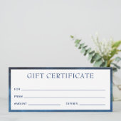 ネイビーモダンブルービジネスギフト券 (スタンド正面)