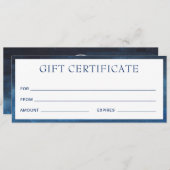 ネイビーモダンブルービジネスギフト券 (正面/裏面)