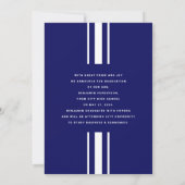 ネイビーモダンブルーボーイ卒業 案内状 (裏面)