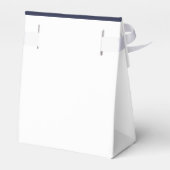 ネイビーモダンブルー結婚式の引き出物ボックス フェイバーボックス (裏面サイド)