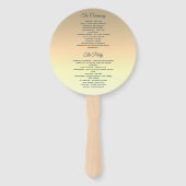 ネイビーモダンブルー結婚式 プログラム ハンドファン (裏面)