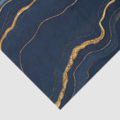 ネイビーモダンブルー金ゴールドマーブルコレクション 薄葉紙 (詳細)
