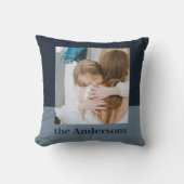 ネイビーモダンブルー|写真 |ファミリーギフト装飾用クッション クッション (正面)