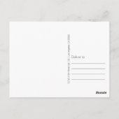 ネイビーモダンブ感謝していル君はがき ポストカード (裏面)