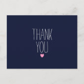 ネイビーモダンブ感謝していル君はがき ポストカード (正面)