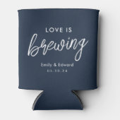 ネイビーモダンラブが醸造結婚式の引き出物 缶クーラー (正面)